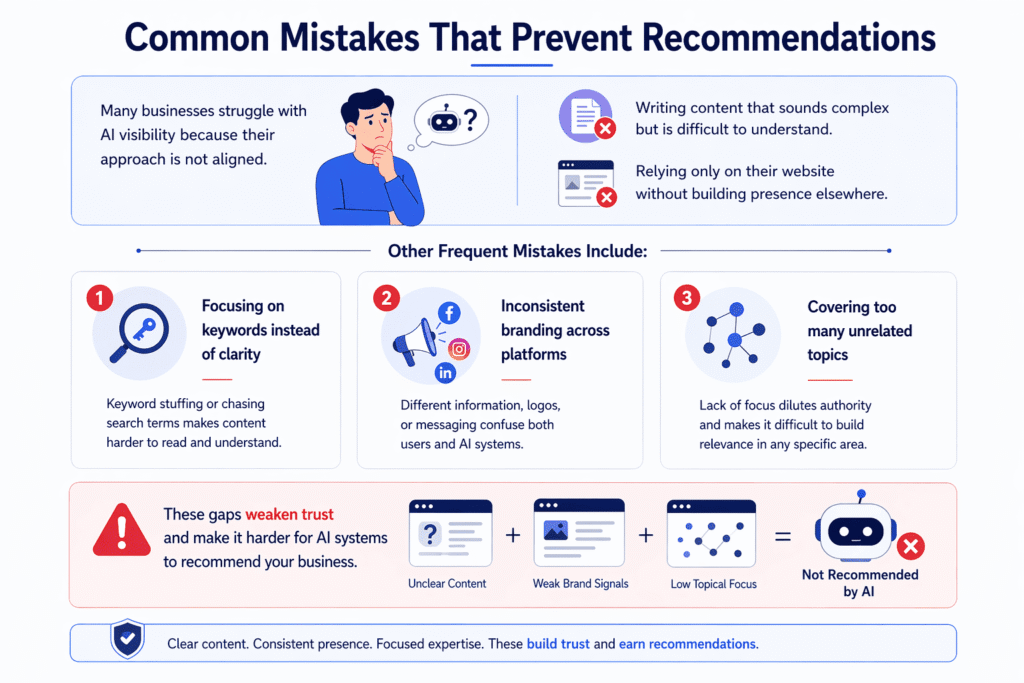 Common Mistakes That Prevent Recommendations